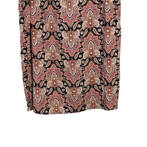 Maurices Womens Multicolor Boho Paisley Tie Waist Wrap Midi Skirt Size L New - Picture 6 of 9